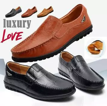 2024 Мужская обувь из натуральной кожи, роскошный бренд 2020 года, повседневные туфли без застежек, мужские мокасины, итальянские черные мужские туфли для вождения 43 коричневый
