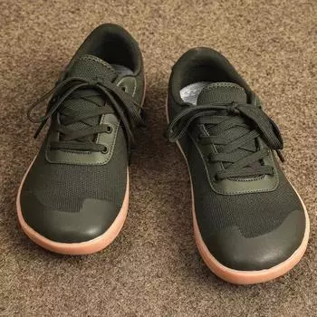 2024 Мужская обувь Летняя широкая обувь для босых ног для мужчин Минималистичные кроссовки для ходьбы на открытом воздухе Дышащие удобные белые туфли 39 серый