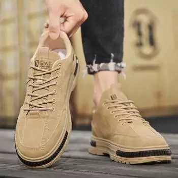 2024 Мужская обувь Новые повседневные туфли на молнии Студенческие ретро высокие повседневные туфли модные кроссовки 39 серый