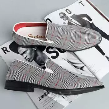 2024 Мужская повседневная обувь Slip on Высококачественные мужские дизайнерские лоферы Туфли на плоской подошве Camisa Social Masculina Туфли для мужчин лоферы мужские 38 синий