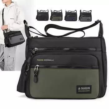 2024 мужская сумка-мессенджер, сумки через плечо, мужские небольшие сумки на слинге для работы, деловые водонепроницаемые сумки-оксфорды, сумка-кошелек серый