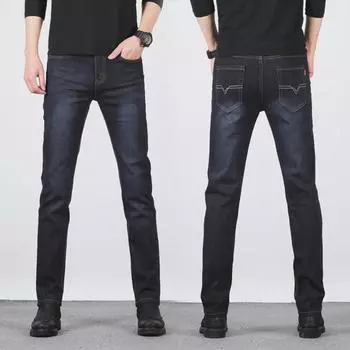 2024 Мужские эластичные узкие джинсы God Style — высокоэффективный, модный дизайн для подростков 30 (Waist 23) 120 Jin