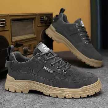 2024 Мужские ботинки Нескользящие удобные военные рабочие ботинки Мужская обувь Низкие мотоциклетные ботинки по щиколотку 44