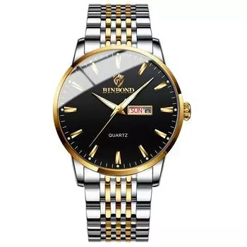 2024 Мужские часы Лучший бренд класса люкс Деловые мужские часы Водонепроницаемые мужские кварцевые наручные часы Автоматическая дата Неделя