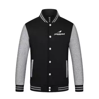 2024 Мужские флисовые куртки на пуговицах Кардиганы Спортивная и уличная одежда Крутые повседневные куртки весна-осень S чёрный