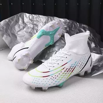 2024 Мужские футбольные бутсы большого размера Сверхлегкие футбольные бутсы для мальчиков Кроссовки Нескользящие футбольные бутсы AG/TF Ботильоны унисекс 35
