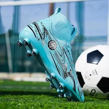 2024 Мужские футбольные бутсы большого размера Сверхлегкие футбольные бутсы для мальчиков Кроссовки Нескользящие футбольные бутсы AG/TF Ботильоны унисекс 35