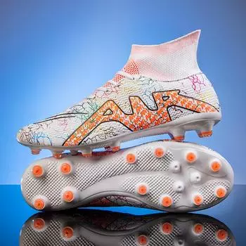 2024 Мужские футбольные бутсы большого размера Сверхлегкие футбольные бутсы для мальчиков Кроссовки Нескользящие футбольные бутсы AG/TF Ботильоны унисекс 36