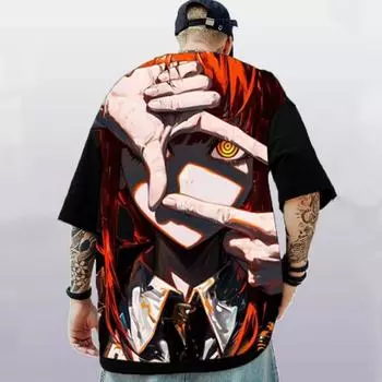 2024 Мужские футболки с изображением персонажей аниме, 3D-принт сексуальной красоты, летний повседневный уличный трендовый топ, свободная футболка большого размера с коротким рукавом S