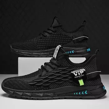 2024 мужские кроссовки для бега, дышащие трикотажные спортивные кроссовки, амортизирующие, легкие, повседневные, для спортзала, спортивные кроссовки, беговые кроссовки для тенниса 39