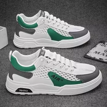 2024 Мужские кроссовки Модные удобные кроссовки для бега Классическая повседневная обувь Мужская сетчатая спортивная обувь Кроссовки для ходьбы 39 серый