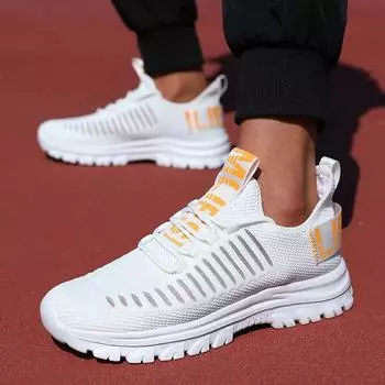 2024 мужские кроссовки мужские беговые дышащие повседневные кроссовки для пары легкие летние модные брендовые кроссовки для фитнеса Tenis Femimino 36 чёрный