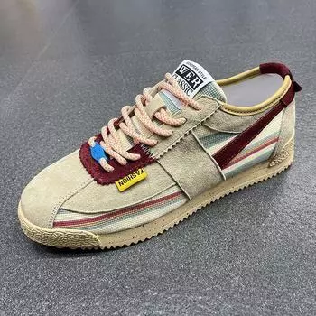 2024 Мужские модные дышащие кроссовки с низким верхом в стиле ретро - Форрест Гамп Стиль 41 белый