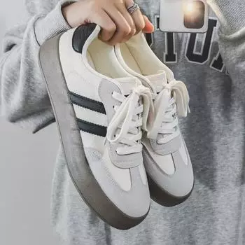 2024 Мужские модные низкие парусиновые туфли: Универсальные кроссовки для тренировок в немецком стиле на каждый день