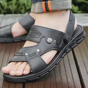 2024 Мужские повседневные нескользящие дышащие сандалии для пляжа и вождения 41