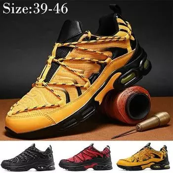 2024 мужские сетчатые дышащие резиновые кроссовки на воздушной подушке дышащая уличная обувь 39 красный