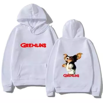 2024 Мужские толстовки Gremlins Gizmo Kawaii Printed Pullover Мужская новая повседневная одежда для отдыха Спортивная одежда Женская модная толстовка с капюшоном S