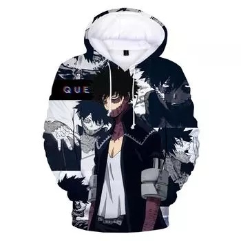 2024 My Hero Academia Dabi 3D Print Hoodie Sweatshirts Men Women Fashion Casual Pullover Anime Streetwear Oversize Hoodies S