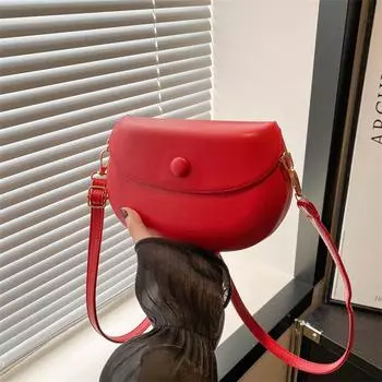 2024 начало осени новая трехмерная полукруглая текстура сумка-седло сумка через плечо ретро сумка-мессенджер женская сумка для поездок на работу чёрный