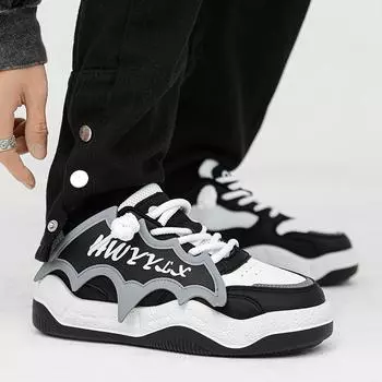 2024 национальный прилив ветер весна и лето прямая трансляция нишевая толстая подошва ins усиливающая обувь для доски в стиле Гонконга Douyin взрыв дышащий bre 39