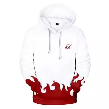 2024 Наруто Толстовка Четвертое Шестое Поколение Японский 3D Капюшон Мальчики и Девочки Детская Одежда S