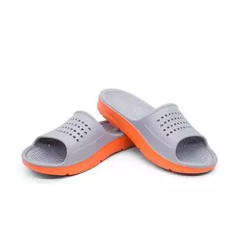 2024 Нескользящие тапочки с защитой от протеканий, размер плюс 49 50, мужские тапочки для ванной, домашние тапочки, пляжные, легкие, удобные, с мягкой подошвой 40 черный серый