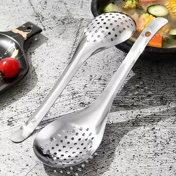 2024 New 304 Stainless Steel Strainer Spoon Kitchen Colander Spoon Spoon Filter Strainer Food Scoopperforated Skimmer Colander 4