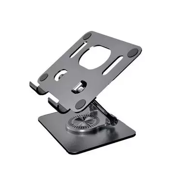 2024 New Aluminum Alloy 360 ° Rotating Desktop Tablet Universal Folding Stand Multifunctional Lazy Stand Car Tablet Holder