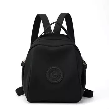 2024 New Arrival Summer Multifunctional Small Backpack Messenger Bag All-Match Super Hot Bag Women Chest Bag Backpack Lightweight Multi-Layer Upgraded Anti-Water Black Shell