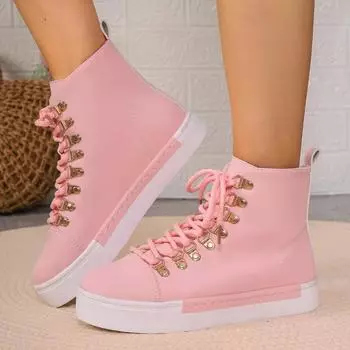 2024 New Autumn Hot Selling Women s Sports Shoes Lace-up Comfortable Flat Women s Shoes Casual and Comfortable for Outerwear 36 чёрный