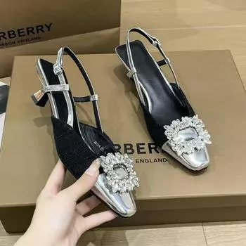 2024 New Autumn Women s Shoes Fashion Women s Pumps Pointed Toe High Heels Shallow Woman Sandals Shoes Female Zapatos Mujer 35 бежевый