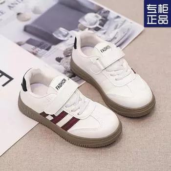 2024 new boys board shoes children s moral training shoes soft sole casual shoes lightweight girls fashion white shoes sports shoes 27 (inner length 17cm) красный