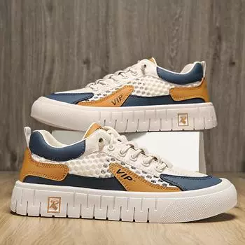 2024 Новая дышащая мужская спортивная обувь для активного отдыха на открытом воздухе Износостойкая, нескользящая, удобная, мягкая резиновая подошва Повседневная обувь Размер 39-44 39 хаки