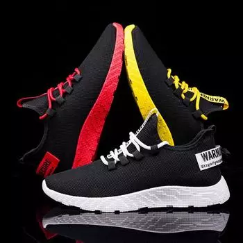 2024 new breathable mesh shoes fashion fly-woven casual shoes sports shoes men s shoes 39