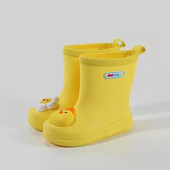 2024 New Bunched Soft Soled Child Rain Boots Cartoon 3D Bunny Kindergarten Baby Boys and Girls Water Boots Casual Drop Shipping 150(Inner 15