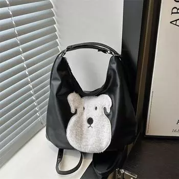 2024 new casual commuting large-capacity women s backpack, fashionable, simple and high-value single shoulder underarm tote bag