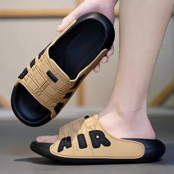 2024 New Casual Lightweight Versatile Men s Slippers Personalized Men s and Women s Plus Size Outdoor Sports Sandals Size 38-45 38 хаки