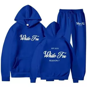 2024 Новый европейский и американский мужской и женский повседневный спортивный модный комплект из толстовок и брюк с принтом в стиле хип-хоп S