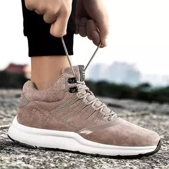 2024 New Fashion Classic Plush Snow Boots Warm Leather Boots Fur Winter Men Boots Ankle For Adult Casual Comfortable Sneakers69 6.5 чёрный