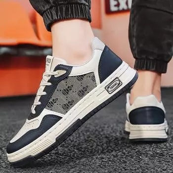 2024 Новая модная мужская повседневная обувь на все сезоны, обувь для скейтбординга для мальчиков, студенческая мужская обувь, универсальная спортивная обувь 39 коричневый