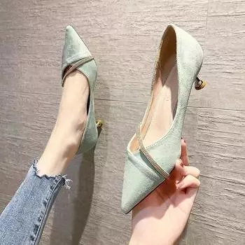 2024 New Fashion Square Toe Women s Boots Zipper Decoration Solid Color Comfortable Square Heel Hot Selling Spring and Autumn 34 чёрный
