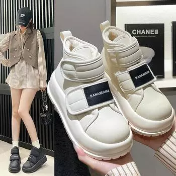 2024 New Fashion Women s Boots Women s Boots Solid Color Low Heels Winter Shoes Round Toe Designer Flat Heel Ankle Boots 35 покинуть белый