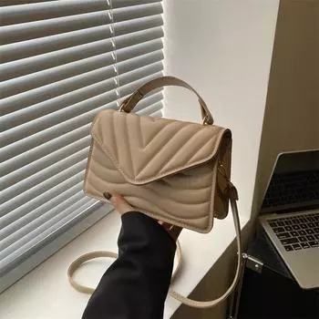 2024 new fashionable and simple crossbody small square bag retro temperament single shoulder beautiful summer new solid color women s bag чёрный