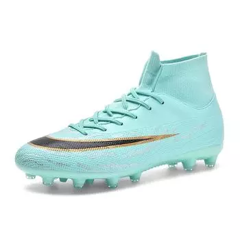 2024 new FGTF men s and women s shoes breathable high-top long nails broken nails football shoes indoor and outdoor training shoes manuf 32