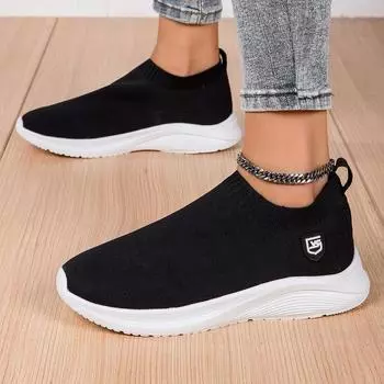 2024 New Fly Knitted Shoes Breathable Shoes Casual Women s Running Shoes Sports Shoes 36 красный