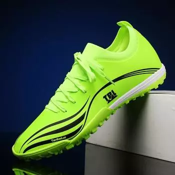 2024 new football shoes men s shoes low-top broken nails grass training special children adult student game shoes 39