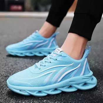 2024 New Hot-selling Breathable Mesh Shoes Korean Version of All-match Sports Shoes Trendy Fashion Casual Shoes Men s Shoes 39 чёрный