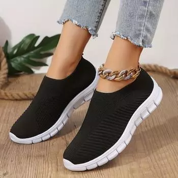 2024 New Hot Selling Solid Color Versatile Mesh Breathable Flat Bottom Spring and Autumn Women s Shoes Shallow Mouth Slip-ons 36 серый