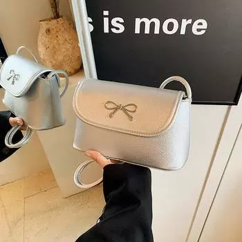 2024 new Korean version niche design underarm bag trendy fashion simple high value single shoulder portable small square bag чёрный