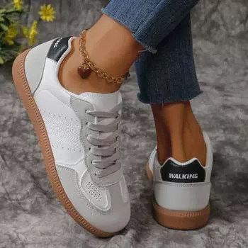 2024 новые женские весенние и осенние туфли для отдыха из дышащей мягкой кожи модные женские туфли кроссовки zapatos de mujer 36 чёрный